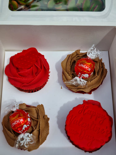 Valentine’s Day Cupcakes - 4 Pack